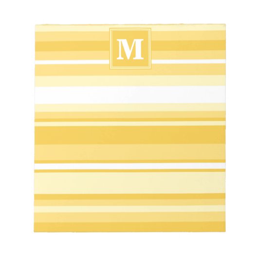 Gelbe Streifen Notizblock (Vorderseite)