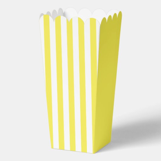 Gelbe Streifen Popcorn Gefältbox Geschenkschachtel (Vorderseite)