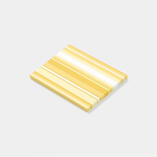 Gelbe Streifen Post-it Klebezettel (angewinkelt)