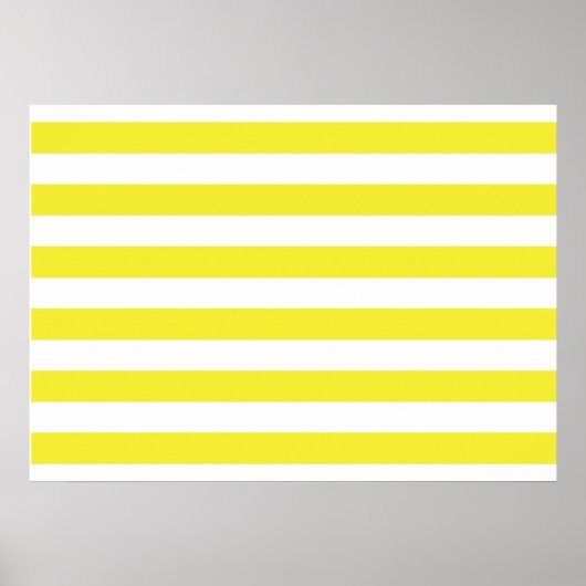 Gelbe Streifen Poster (Vorne)
