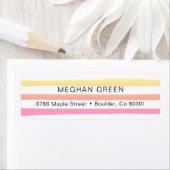 Gelbe Streifen | Rücksendeadresse (Insitu)