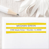 Gelbe Streifen | Rücksendeadresse (Insitu)