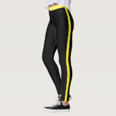 Gelbe Streifen schwarze Leggings oder Farbauswahl (Links)