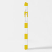 Gelbe Streifen, Streifen, Linien, Ihr Name iPhone Hülle (Linke Seite)