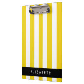 Gelbe Streifen, Streifen, Linien, Ihr Name Klemmbrett (Links)