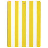Gelbe Streifen, Streifen, Linien, Ihr Name Klemmbrett (Rückseite)