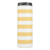 Gelbe Streifen und blauer Anker Thermosbecher (Rückseite)