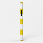 Gelbe Streifen, weiße Streifen, gestreiftes Muster Case-Mate iPhone Hülle (Hinten/Rechts)