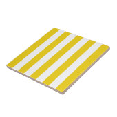 Gelbe Streifen, weiße Streifen, gestreiftes Muster Fliese (Seite)