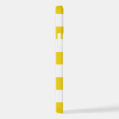 Gelbe Streifen, weiße Streifen, gestreiftes Muster iPhone Hülle (Rechte Seite)