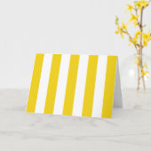 Gelbe Streifen, weiße Streifen, gestreiftes Muster Karte (Gelbe Blume)