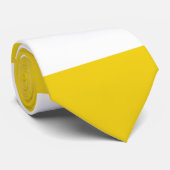 Gelbe Streifen, weiße Streifen, gestreiftes Muster Krawatte (Gerollt)