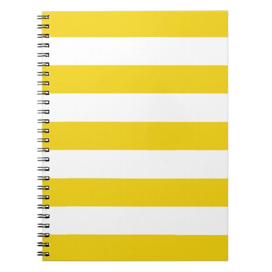 Gelbe Streifen, weiße Streifen, gestreiftes Muster Notizblock (Vorderseite)
