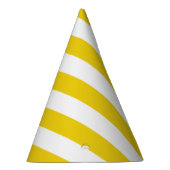 Gelbe Streifen, weiße Streifen, gestreiftes Muster Partyhütchen (Rechts)