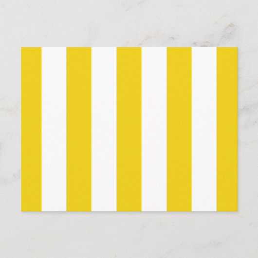 Gelbe Streifen, weiße Streifen, gestreiftes Muster Postkarte (Vorderseite)