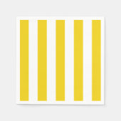 Gelbe Streifen, weiße Streifen, gestreiftes Muster Serviette (Vorderseite)
