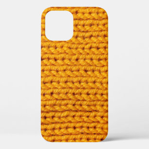 Gelbe Strickwoll-Textur mit Hintergrundmuster Case-Mate iPhone Hülle