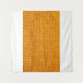 Gelbe Strickwoll-Textur mit Hintergrundmuster Wandteppich (Vorderseite (Horizontal))