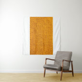 Gelbe Strickwoll-Textur mit Hintergrundmuster Wandteppich (Beispiel (Horizontal))
