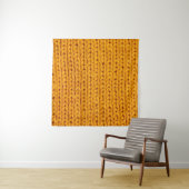Gelbe Strickwoll-Textur mit Hintergrundmuster Wandteppich (Beispiel (Horizontal))