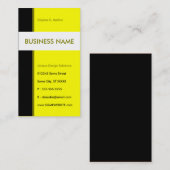 gelbe Stromlinie Visitenkarte (Vorne/Hinten)