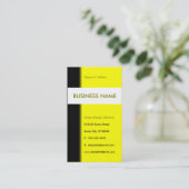 gelbe Stromlinie Visitenkarte (Stehend Vorderseite)