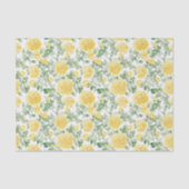 Gelbe Studentenblumen Brausebad Seidenpapier (Vorderseite)