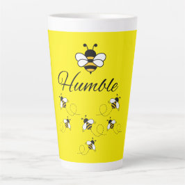GELBE SUMMENDE BIENE BESCHEIDENE KERAMIK 20 OZ. LA MILCHTASSE