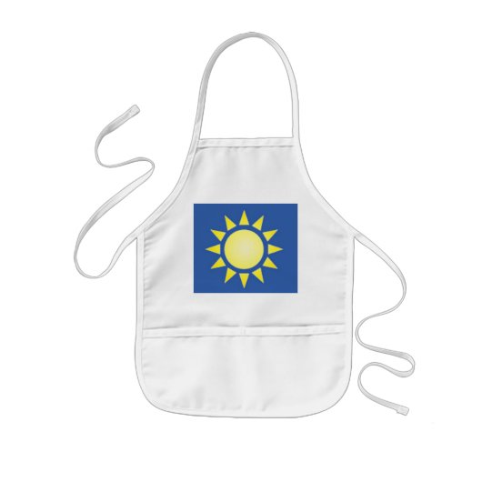 Gelbe Sun-Schürze Kinderschürze (Vorne)