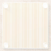 Gelbe Süßigkeiten Glasuntersetzer (Rückseite)