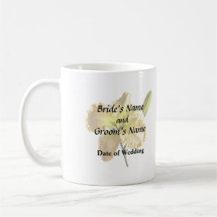 Gelbe Tageslilie Hochzeitmaterial Kaffeetasse