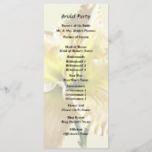 Gelbe Tageslilie Hochzeitmaterial Programm (Rückseite)