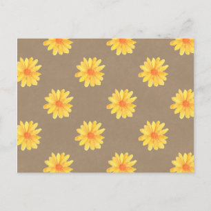 Gelbe Tageszeitungen auf der Kraft Paper Postcard Postkarte