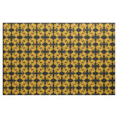 Gelbe Taglilie Abstraktes Muster Stoff (Yard (91,4 cm))