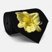 Gelbe Taglilie Blume Krawatte (Gerollt)