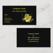 Gelbe Taglilie Blume Visitenkarte (Vorne/Hinten)