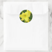 Gelbe Taglilie Runder Aufkleber (Tasche)