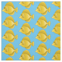 Gelbe Tang-Fisch-Cartoon-Illustration