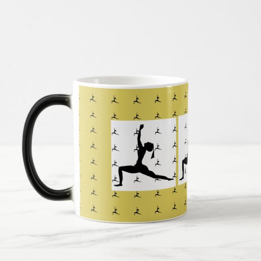Gelbe Tasse/ Morphing-Designs Kaffeecup-Magie Verwandlungstasse (Links)