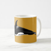 Gelbe Tasse Orca / Killerwale (VorderseiteRechts)