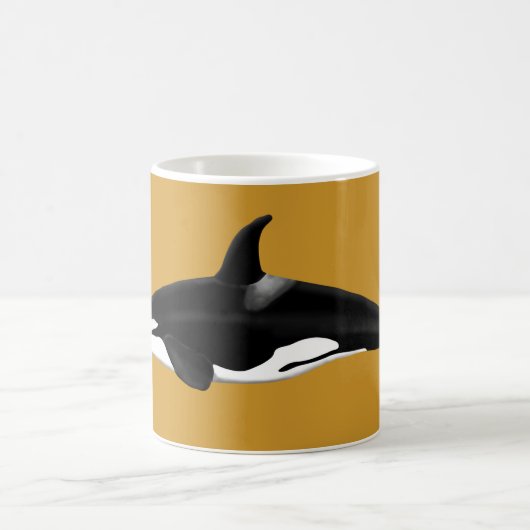 Gelbe Tasse Orca / Killerwale (Mittel)
