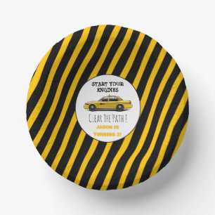 Gelbe Taxi Stadt Jungen Geburtstag Pappteller