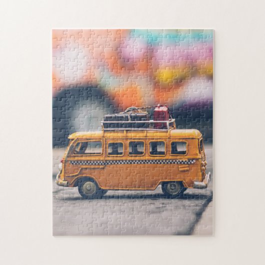 Gelbe Taxifahrt Puzzle (Vertikal)
