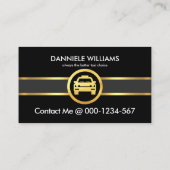 Gelbe Taxilinien Visitenkarte (Rückseite)