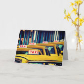 Gelbe Taxis irgendeine Karte (Gelbe Blume)