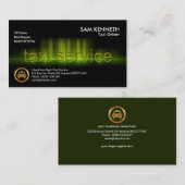 Gelbe Taxis-Schallwelle Visitenkarte (Vorne/Hinten)