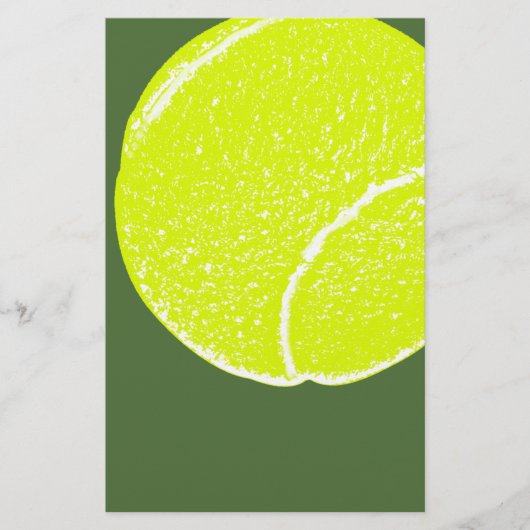 Gelbe Tennisball Briefpapier (Vorderseite)