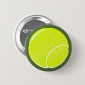 Gelbe Tennisball Button (Vorne & Hinten)