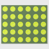 Gelbe Tennisball Geschenkpapier (Flach)