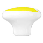 Gelbe Tennisball Keramik Tür und Schublade Knopf Keramikknauf (Seitenansicht)
